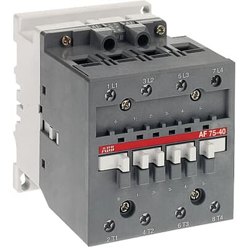 ABB AF45-40-00 Contactor, 130V, 48 V Coil, 4-Pole, 100 A, 30 kW 130V, 48 V, 4 NO, 690V