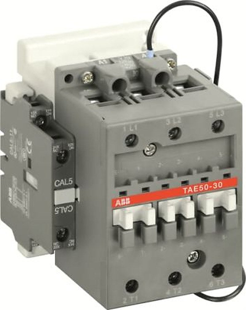 ABB TAE50-30-11 Contactor, 143V, 77 V Coil, 3-Pole, 4 A, 30 kW 143V, 77 V, 4 NO/1 NC, 1kV