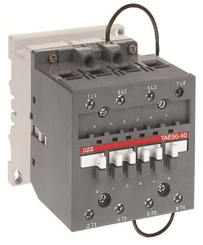ABB TAE Contactor, 143V dc, 77 V dc Coil, 4-Pole, 100 A, 30 kW 143V dc, 77 V dc, 4 NO, 1kV