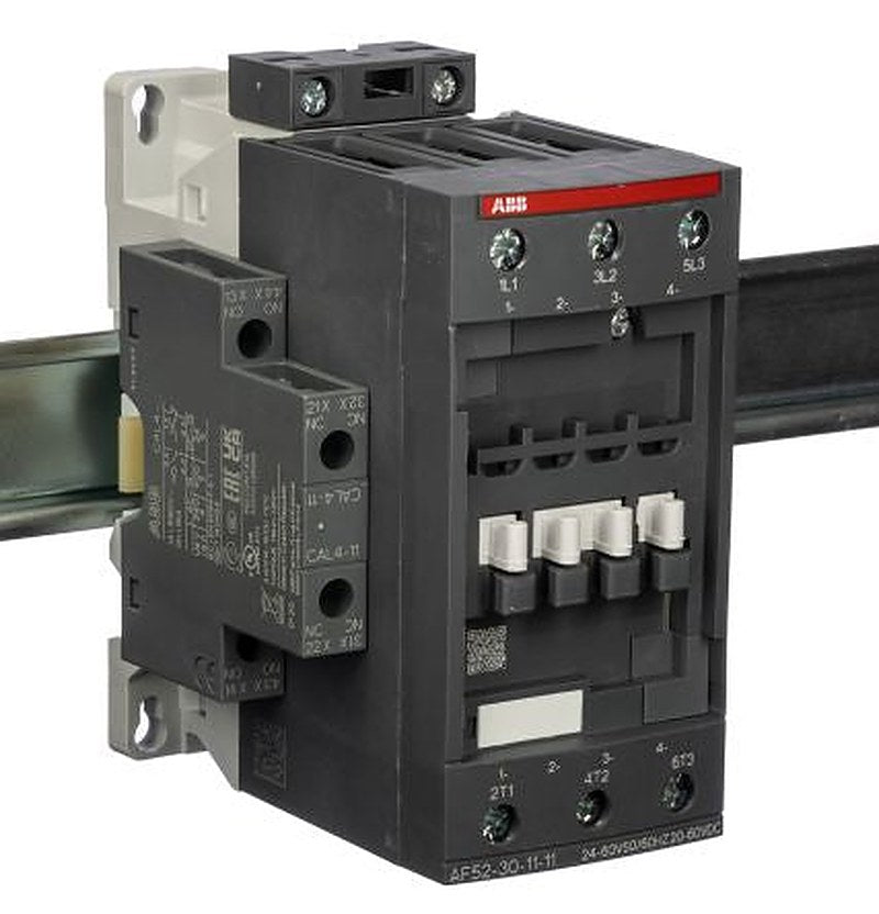 ABB AF Contactor, 24V Coil, 3-Pole, 53 A, 30 kW 60V, 4 NO/1 NC