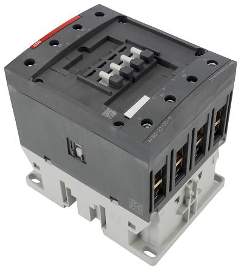 ABB AF80-22-00-11 Contactor, 60V ac Coil, 4-Pole, 125 A, 45 kW 20V dc, 60 V dc, 2 NO/2 NC, 1kV