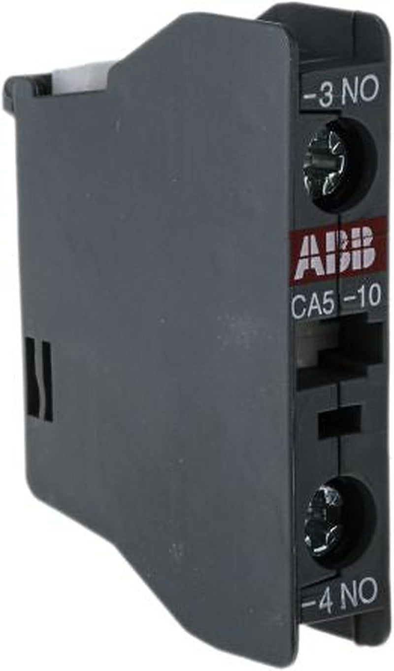ABB Auxiliary Contact Block, 1 Contact, 1 NO, CA5, Front, 6 A, 24V ac, 1SBN010010R1010