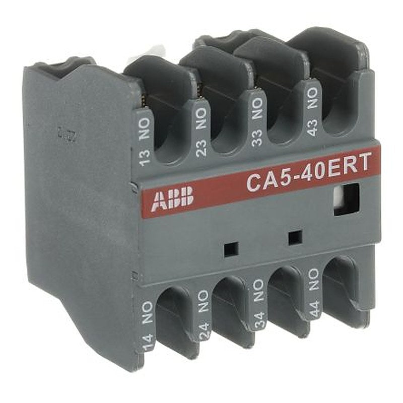 ABB Auxiliary Contact Block, 4 Contact, 4 NO, CA5-40ERT, Front, 4 A, 690V, 1SBN010042R1040