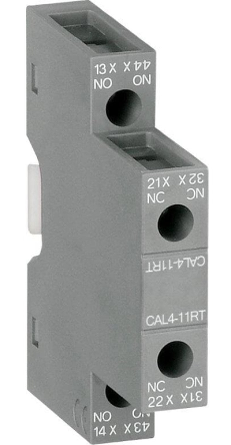 ABB Auxiliary Contact, 1 Contact, 1 NC, CA3, Front, 6 A, 690V, 1SBN010129R1011 CAL4-11RT