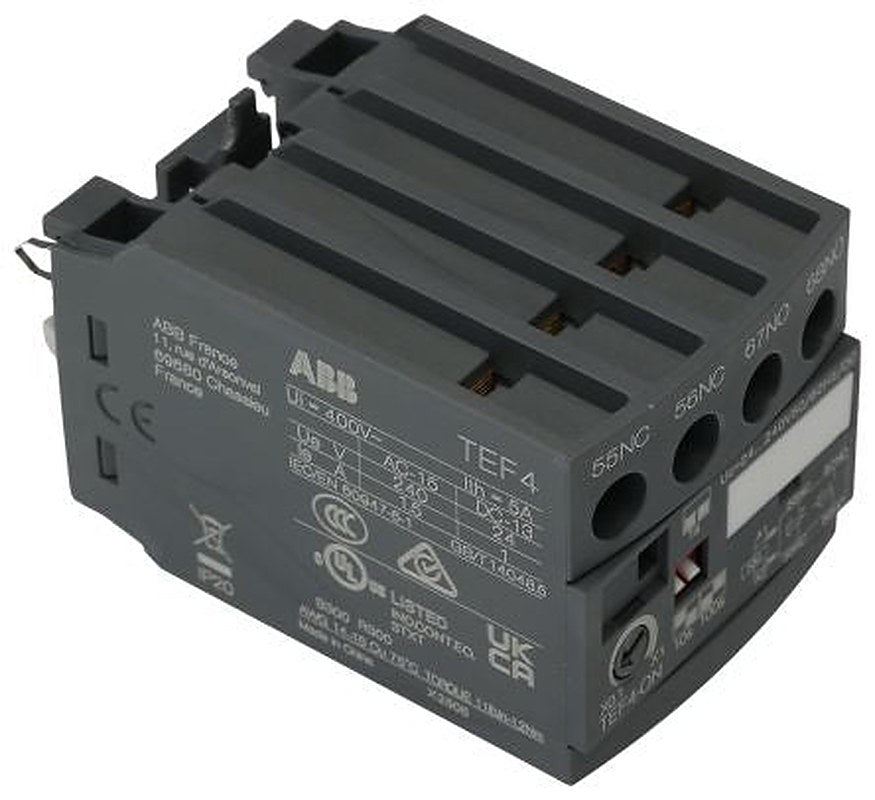 ABB TEF4 Contactor Relay, 240V ac Coil, 2-Pole, 3 A 24V, 240 V, 1 NO/1 NC, 240V ac