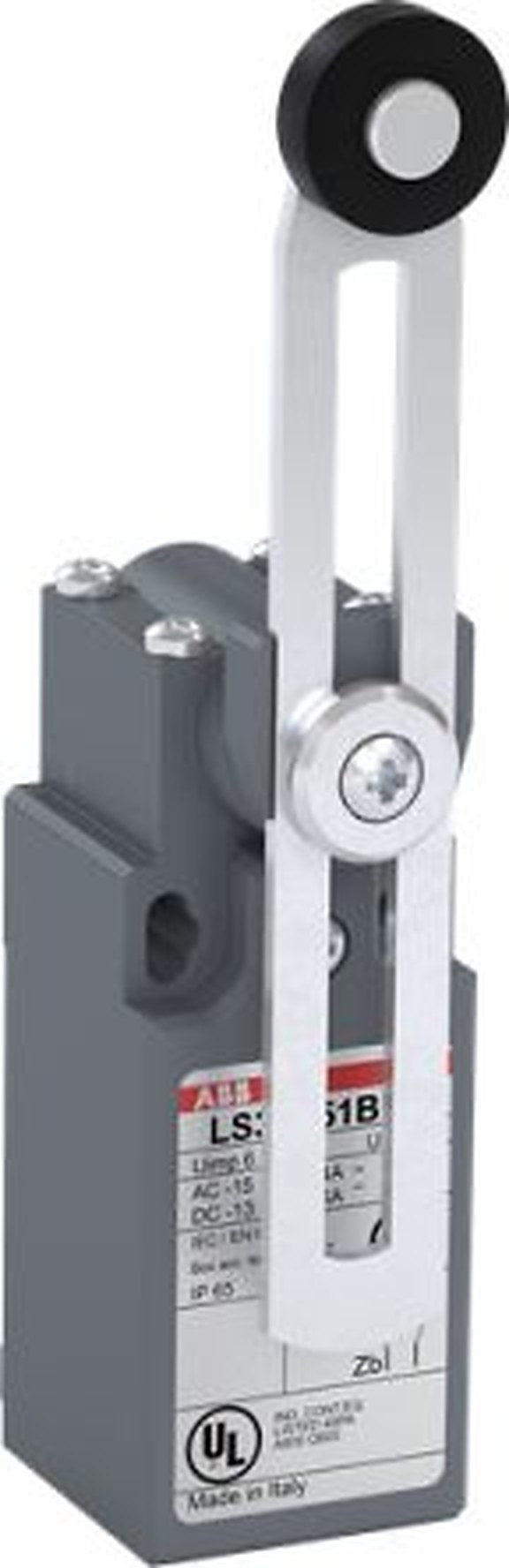 ABB LS31P51B11 Series Adjustable Roller Lever Limit Switch, 1 NO/1 NC, IP65, Fibreglass Plastic Housing, 400V ac, 10A