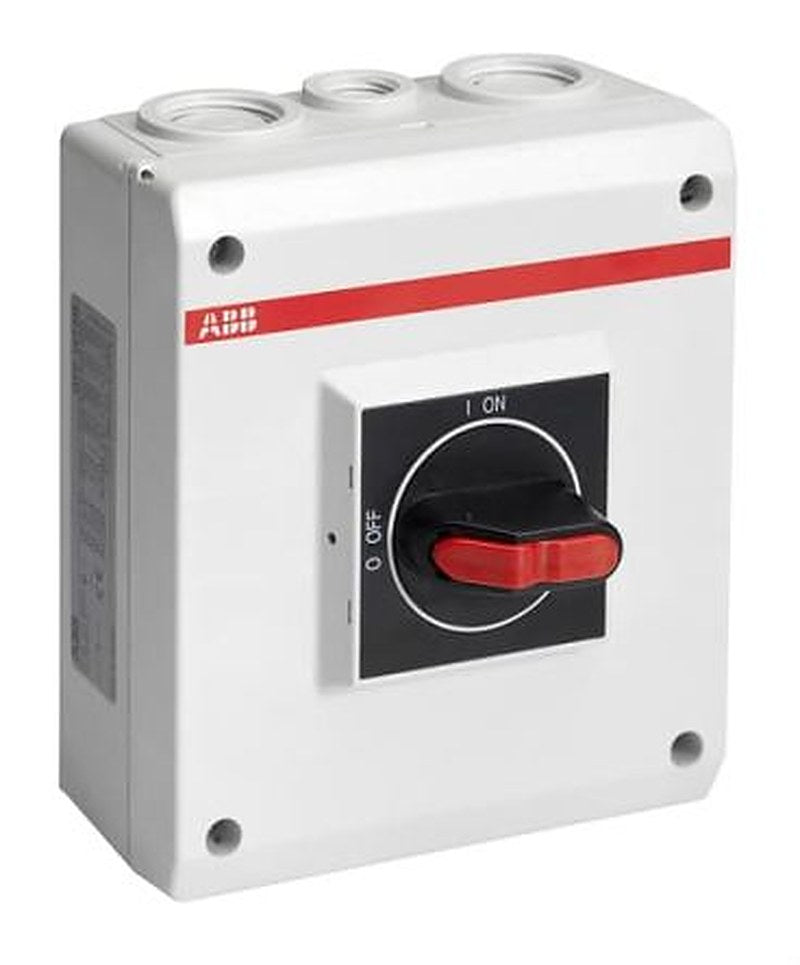 ABB 4-Pole Isolator Switch -, IP65, 25A, 9 kW