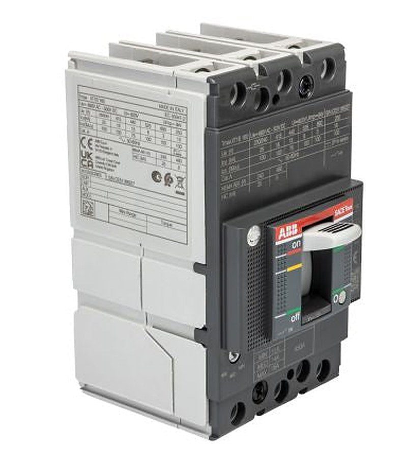 ABB, SACE Tmax XT, XT1B Molded Case Circuit Breaker 3-Pole 16A, Breaking Capacity 3 kA, Fixed