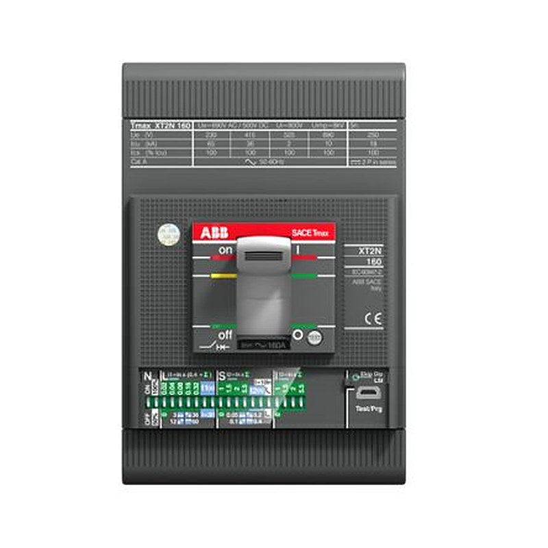ABB, Tmax XT, 1SDA06 Molded Case Circuit Breaker 3-Pole 100A, Breaking Capacity 150 kA, Fixed