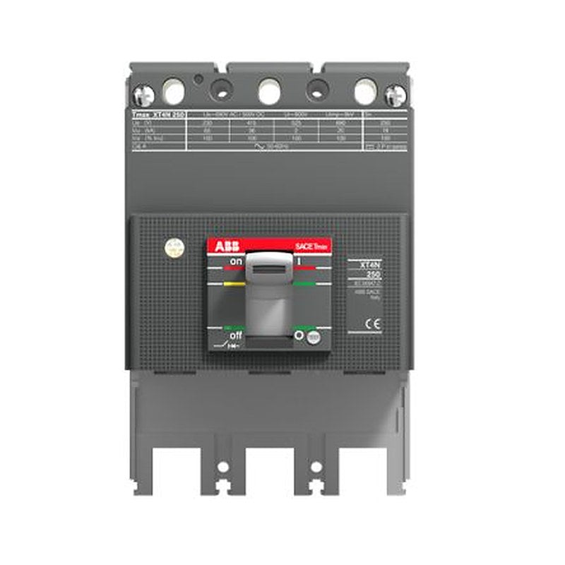 ABB, SACE Tmax XT, XT4S Molded Case Circuit Breaker 3-Pole 250A, Breaking Capacity 12 kA, Fixed