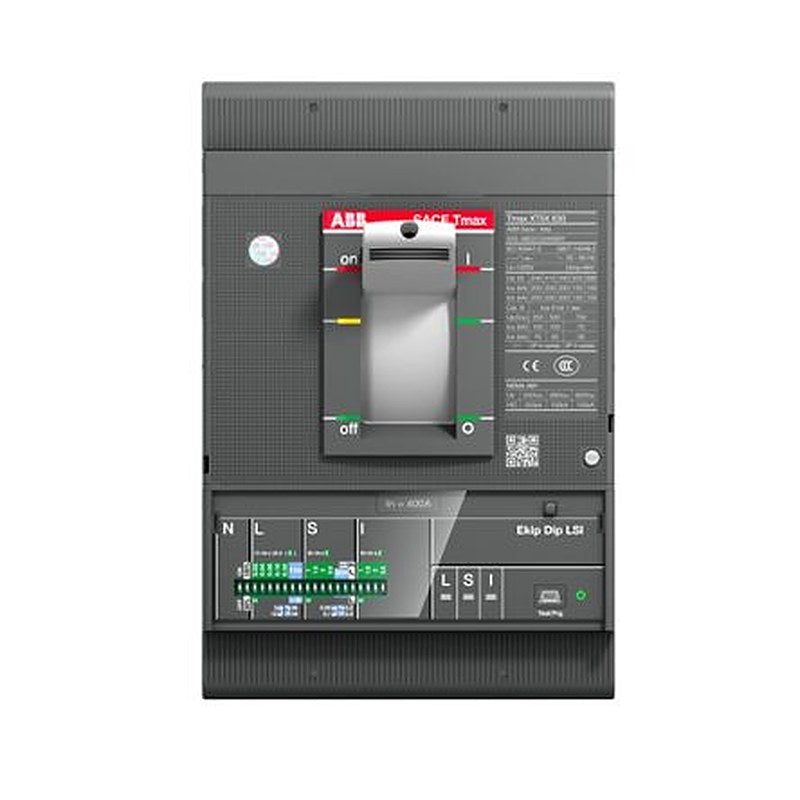 ABB, SACE Tmax XT, XT5N Molded Case Circuit Breaker 3-Pole 630A, Breaking Capacity 20 kA, Fixed