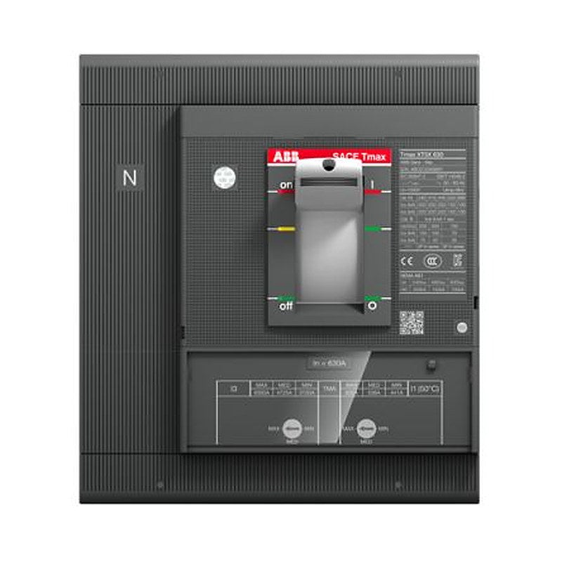 ABB, SACE Tmax XT, XT5N Molded Case Circuit Breaker 4-Pole 630A, Breaking Capacity 20 kA, Fixed