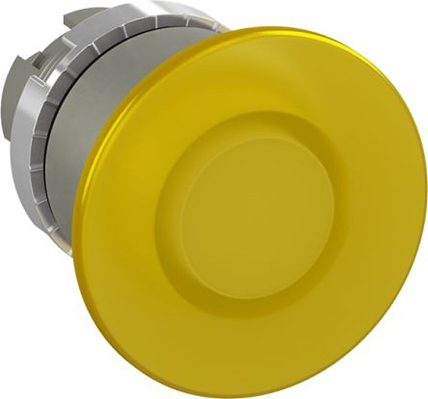 ABB 1SFA1 Series Yellow Momentary Push Button Switch, 40 mm Cutout, IP66