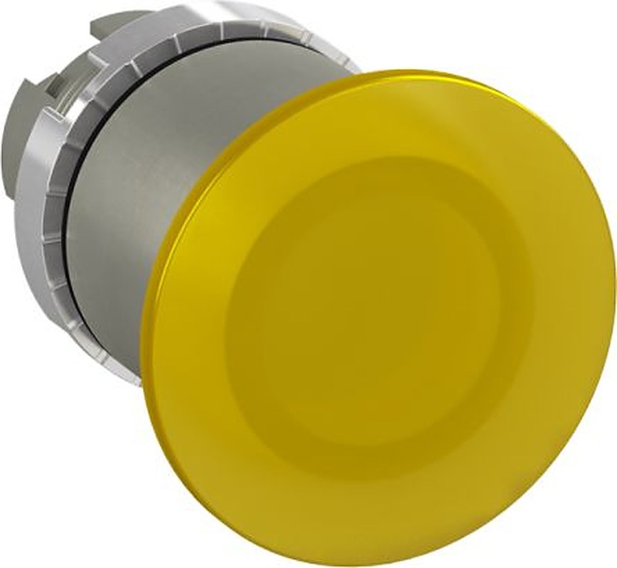 ABB 1SFA1 Series Yellow Maintained Push Button Switch, 40 mm Cutout, IP66