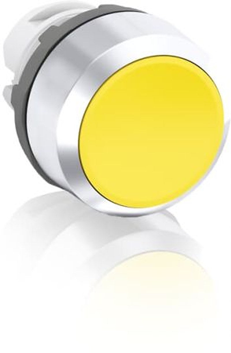 ABB MP2 Series Yellow Maintained Push Button Head, 22.5 mm Cutout, IP66, IP20
