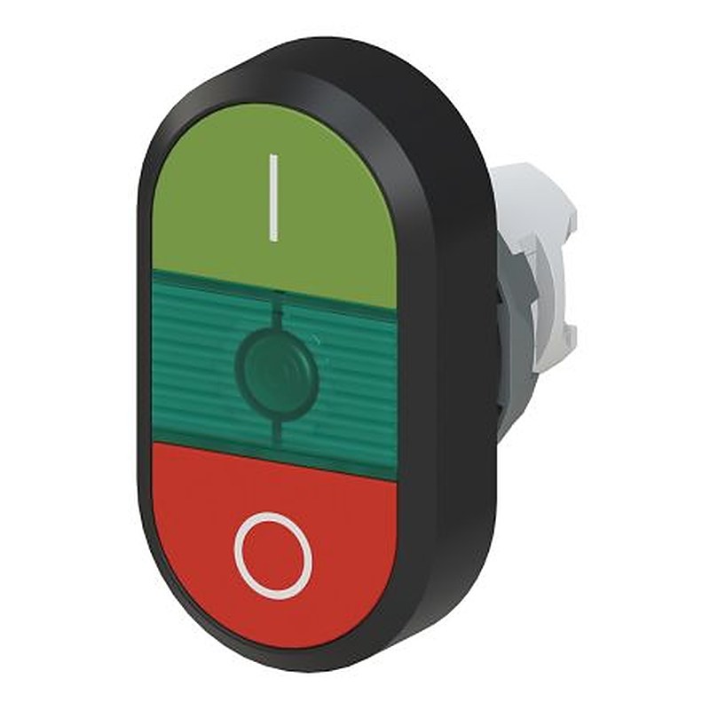 ABB ABB Modular Series Red, Green Momentary Push Button Head, 22 mm Cutout, IP66