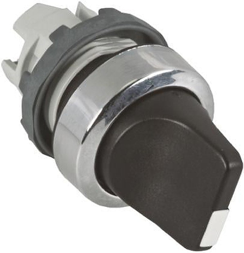 ABB Modular Series 3 Position Selector Switch Head, 22 mm Cutout, Black Handle, IP67, IP69K, IP20, IP66