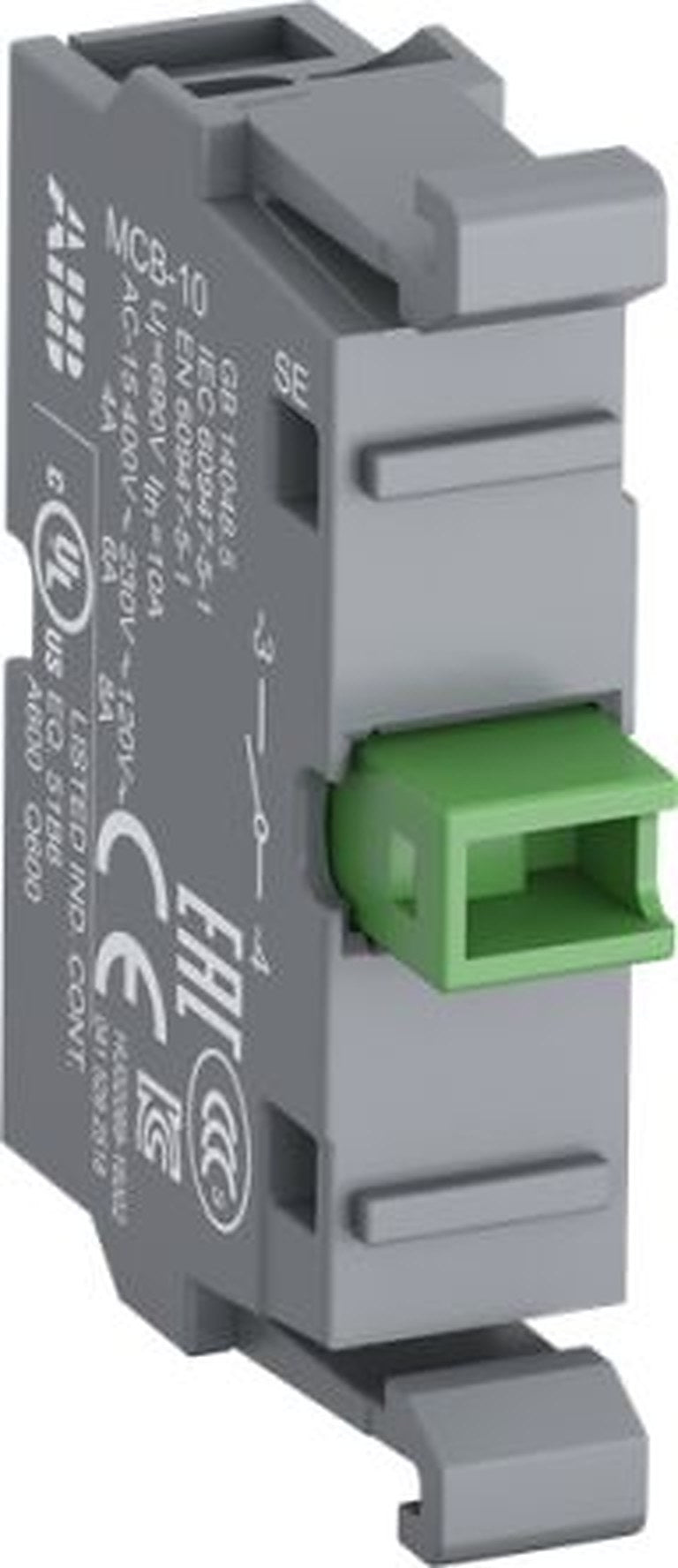 ABB Miniature Circuit Breaker Series Contact Block, 230V, 1 NO