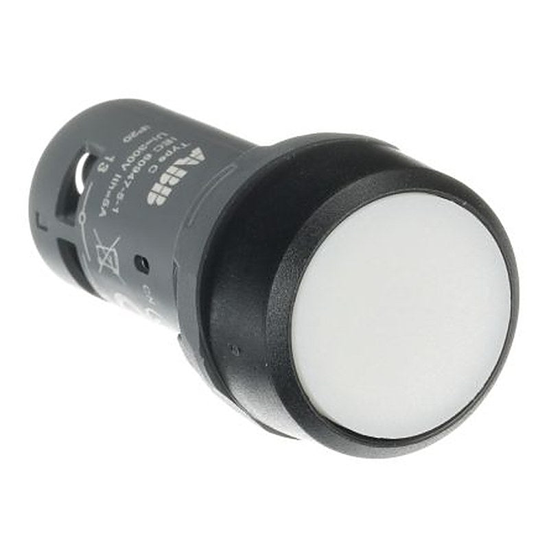 ABB Compact Series Push Button Switch, Momentary, Panel, 22 mm Cutout, SPST, IP20, IP66, IP67, IP69K, 125 V
