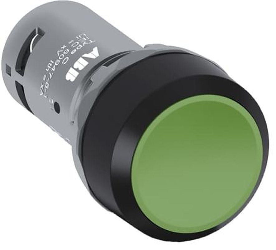 ABB 1SFA6 Series Push Button Switch, Momentary, 2 NO, Green LED, IP66, IP67, IP69K 300 V ac