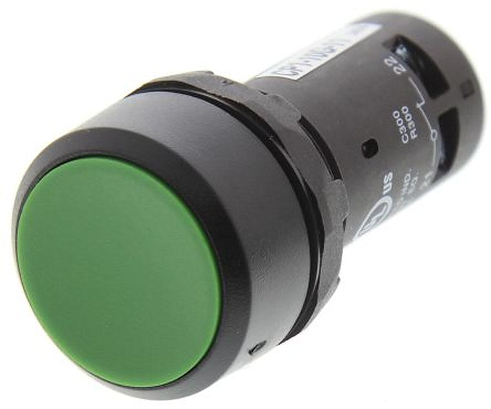 ABB Compact Series Push Button Switch, Momentary, Panel, 22 mm Cutout, SPDT, IP69K