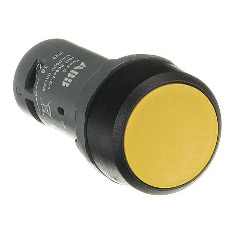 ABB Compact Series Push Button Switch, Momentary, Panel, 22 mm Cutout, SPDT, IP20, IP66, IP67, IP69K, 125 V