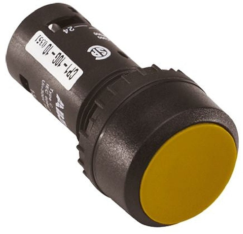 ABB Compact Series Push Button Switch, Maintained, Panel, 22 mm Cutout, SPDT, IP69K