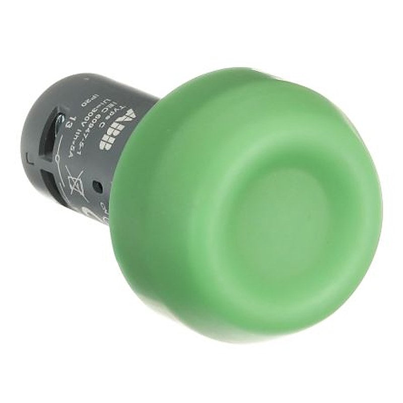 ABB Compact Series Push Button Switch, Momentary, Panel, 22 mm Cutout, 2 NO/2 NC, IP20, IP66, IP67, IP69K, 125 V 240 V