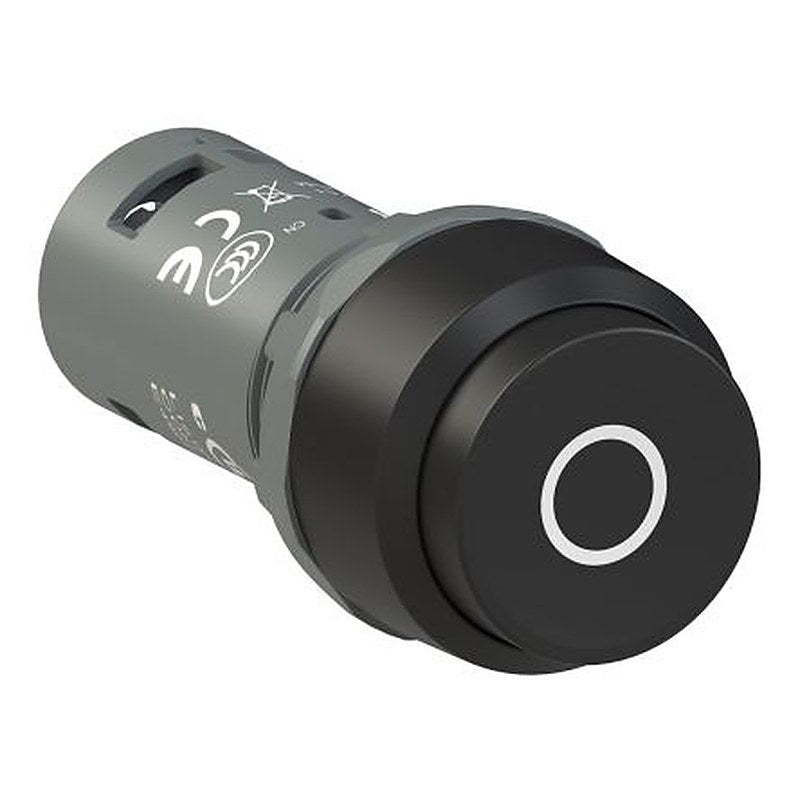 ABB Compact Series Push Button Switch, Momentary, Panel, 22 mm Cutout, SPST, IP20, IP66, IP67, IP69K, 125 V