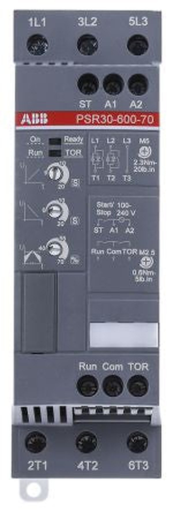 ABB PSR Soft Starter 600V ac, 15 kW, 3 Phase, IP20