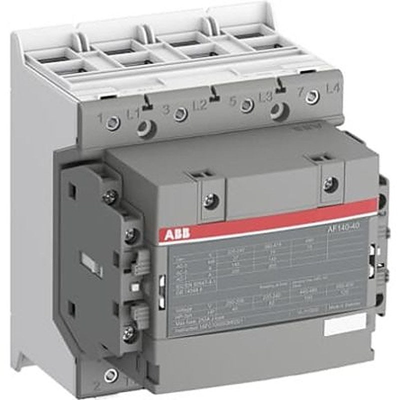 ABB 1SF Block Contactor, 20V ac/dc, 60 V ac/dc Coil, 4-Pole, 75 kW, 4 NO