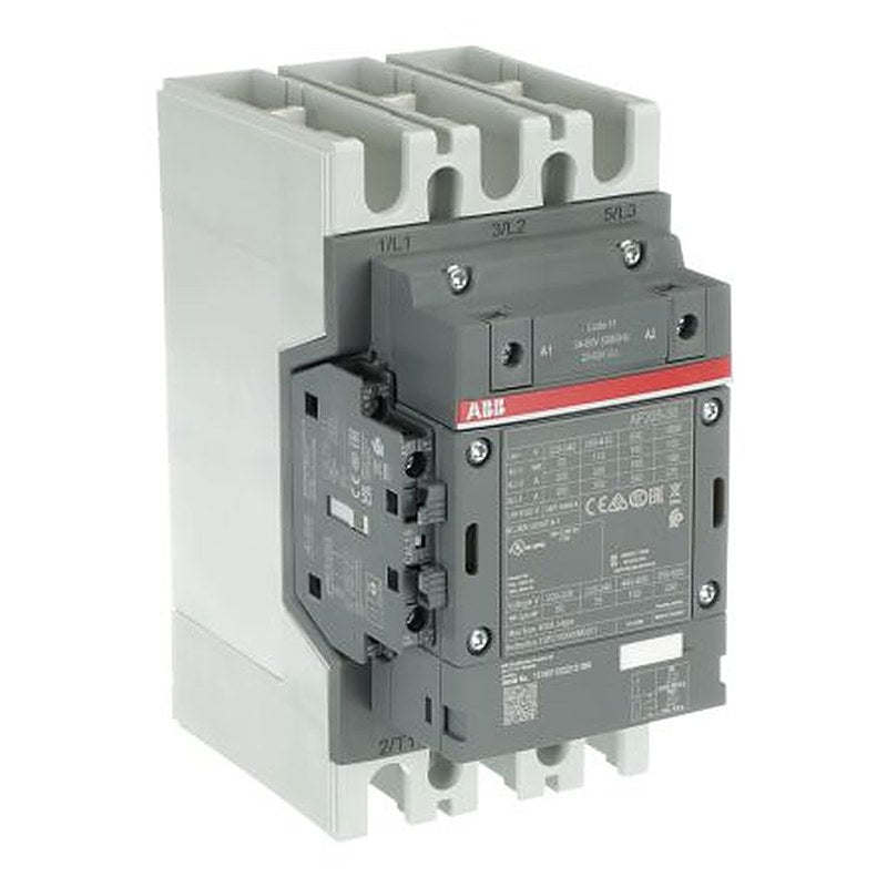 ABB AF205 Contactor, 24V ac/dc Coil, 3-Pole, 350 A, 110 kW 60V, 3 NO, 690V ac