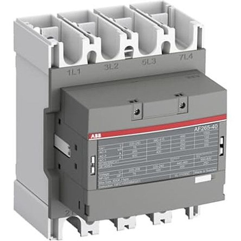 ABB 1SF Block Contactor, 20V ac/dc, 60 V ac/dc Coil, 4-Pole, 132 kW, 4 NO