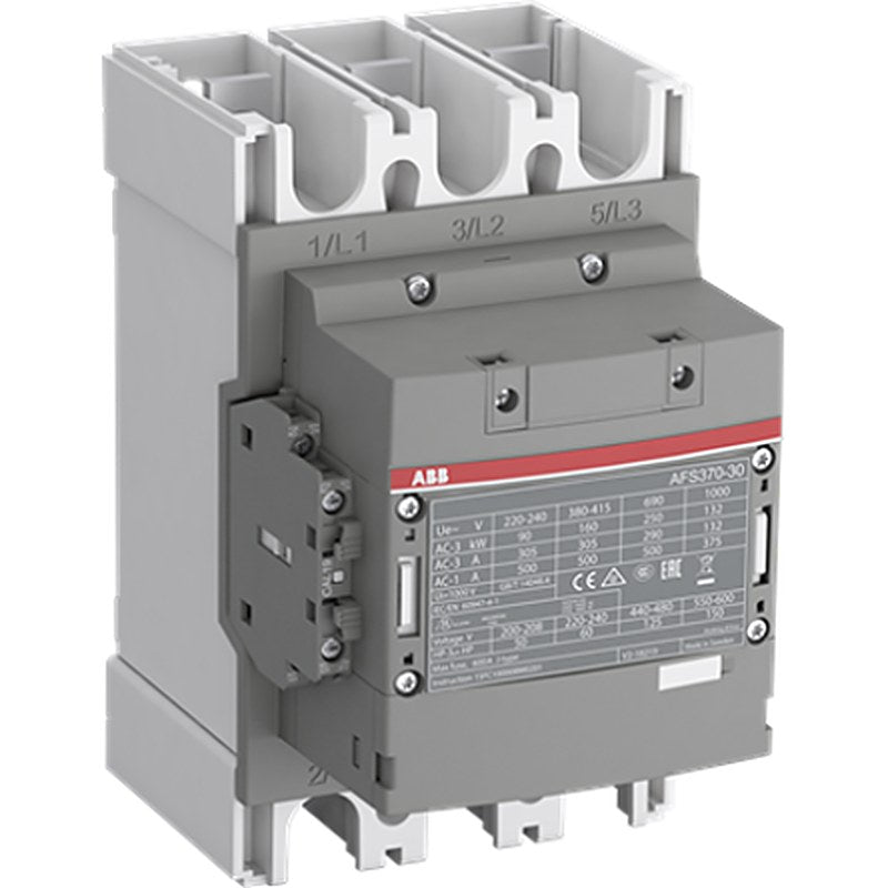 ABB 1SF Block Contactor, 250V ac/dc, 500 V ac/dc Coil, 3-Pole, 200 kW, 3 NO/0 NC