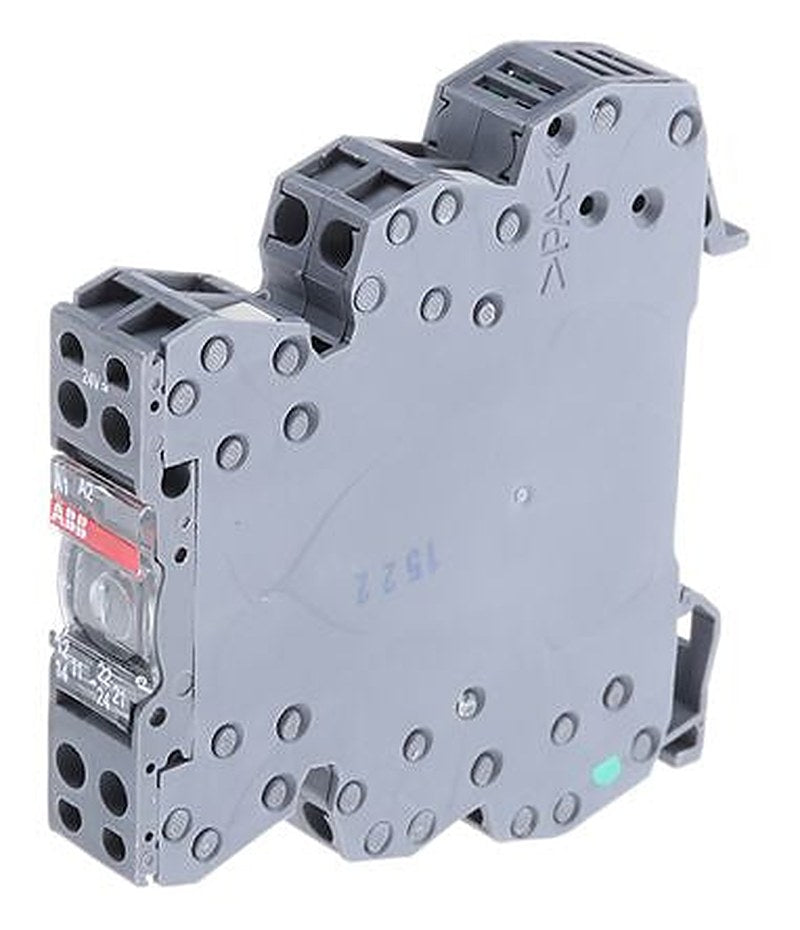 ABB R600 Series Interface Relay, DIN Rail, 24V ac/dc Coil, DPDT, 20mA