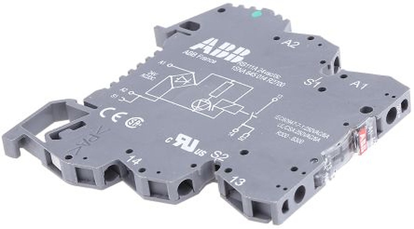 ABB R600 Series Interface Relay, DIN Rail, 24V ac/dc Coil, SPST, 10mA