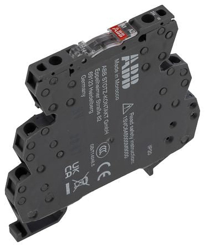 ABB R600 Series Solid State Relay, 12 A Load, DIN Rail Mount, 250 V Load, 24V dc Control