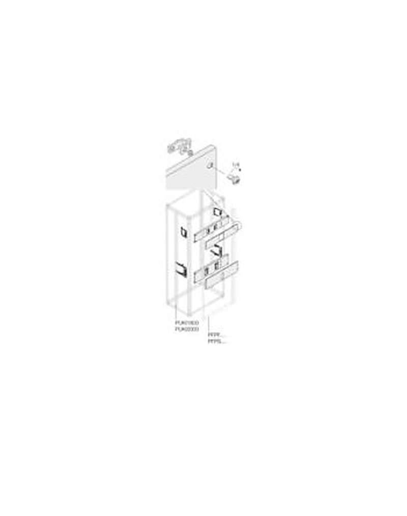 ABB 1STQ Series Pickled Steel Sheet Installation Kit for Use with Modular Boards - System Pro E Power 790 mm x 200 mm x