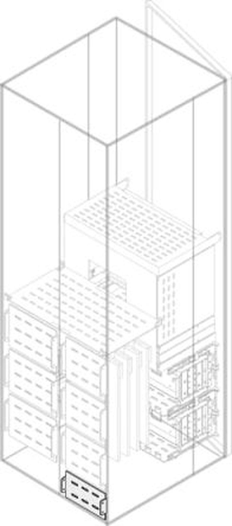 ABB 1STQ Series Pickled Steel Sheet Divider Panel for Use with Modular Boards - System Pro E Power 59.7 mm x 400 mm x