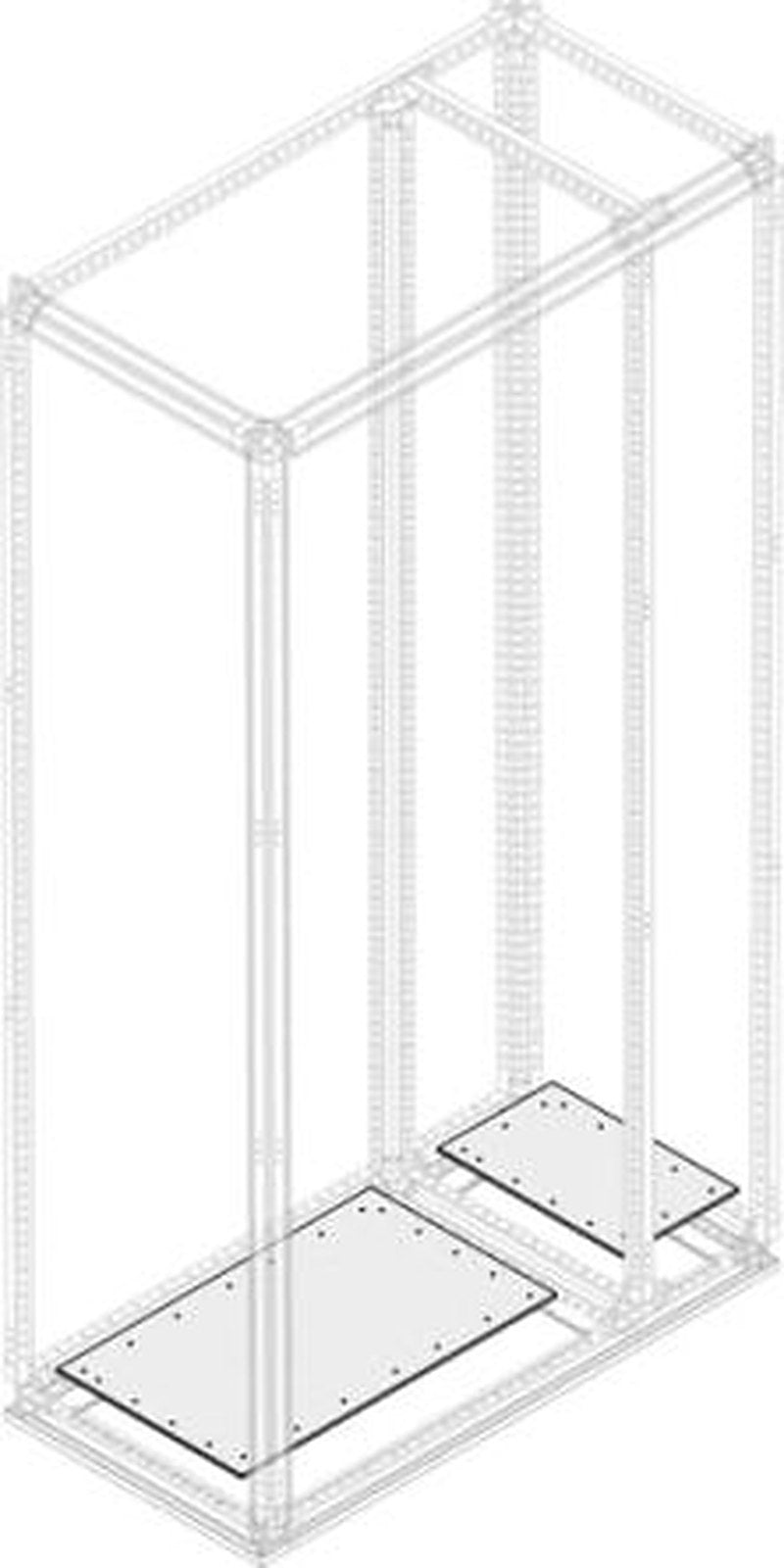 ABB 1STQ Series Sheet Steel Galvanised Flange for Use with Modular Boards - System Pro E Power 240 mm x 2 mm x 400mm