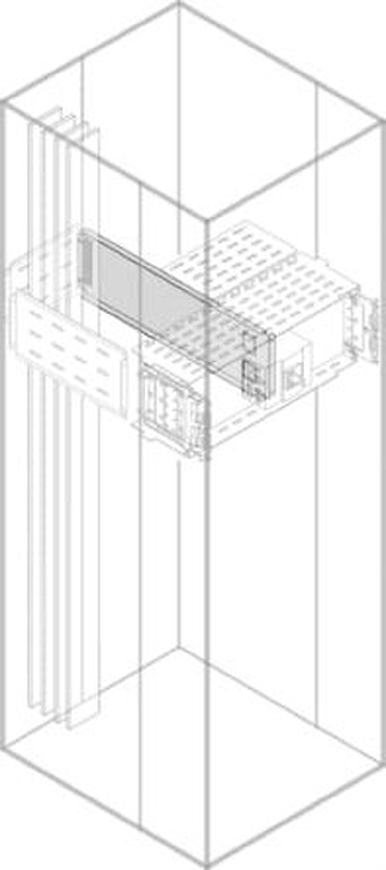 ABB 1STQ Series Pickled Steel Sheet Divider Panel for Use with Modular Boards - System Pro E Power 48 mm x 500 mm x