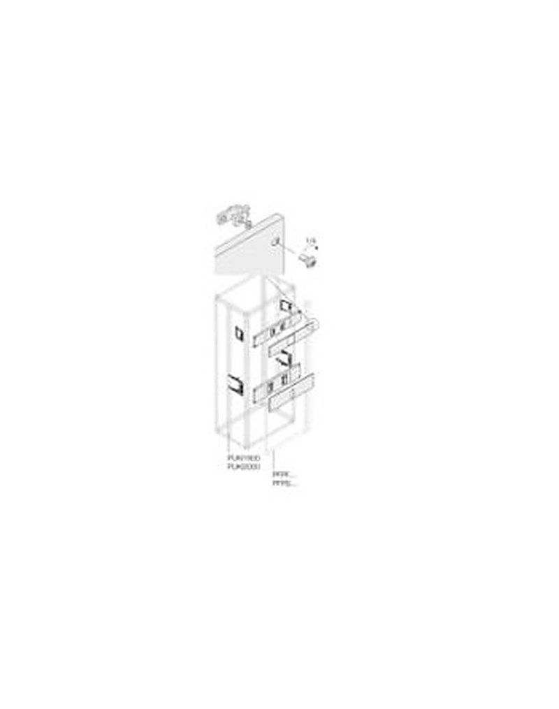 ABB 1STQ Series Pickled Steel Sheet Installation Kit for Use with Modular Boards - System Pro E Power 200 mm x 200 mm x