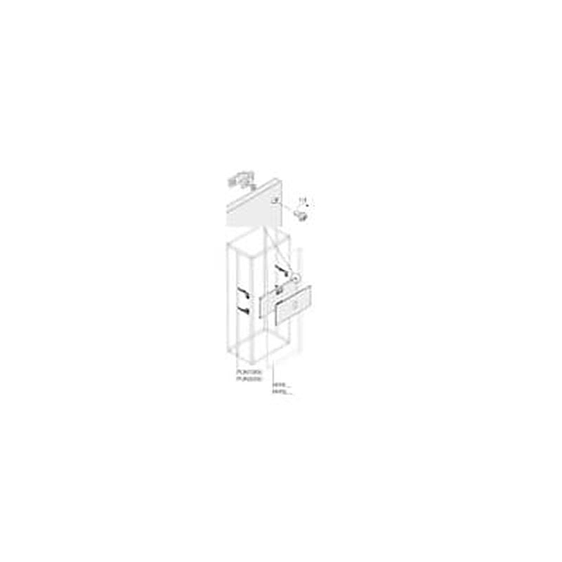 ABB 1STQ Series Pickled Steel Sheet Installation Kit for Use with Modular Boards - System Pro E Power 350 mm x 350 mm x