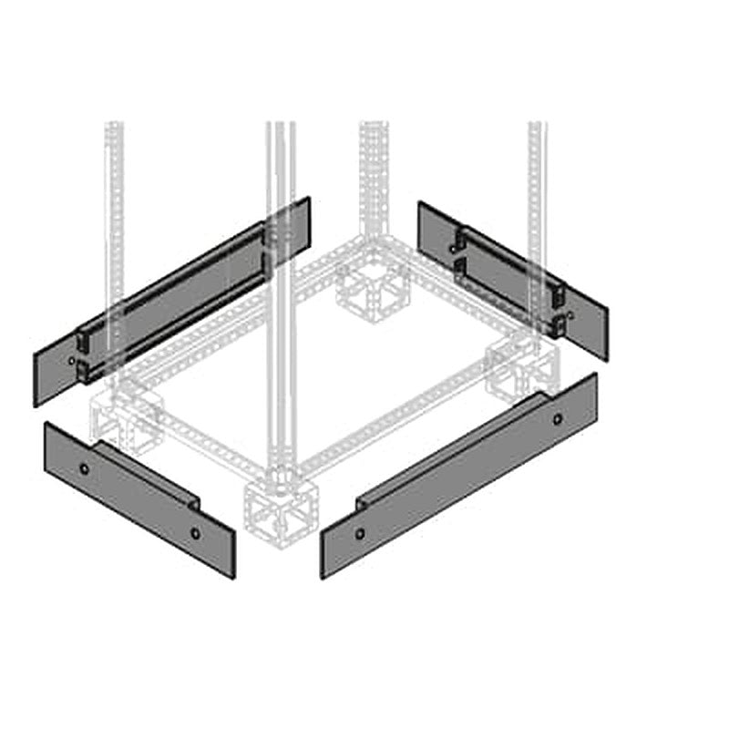 ABB 1STQ Series Pickled Steel Sheet Plinth Panel for Use with Modular Boards - System Pro E Power x 100 mm x 300mm