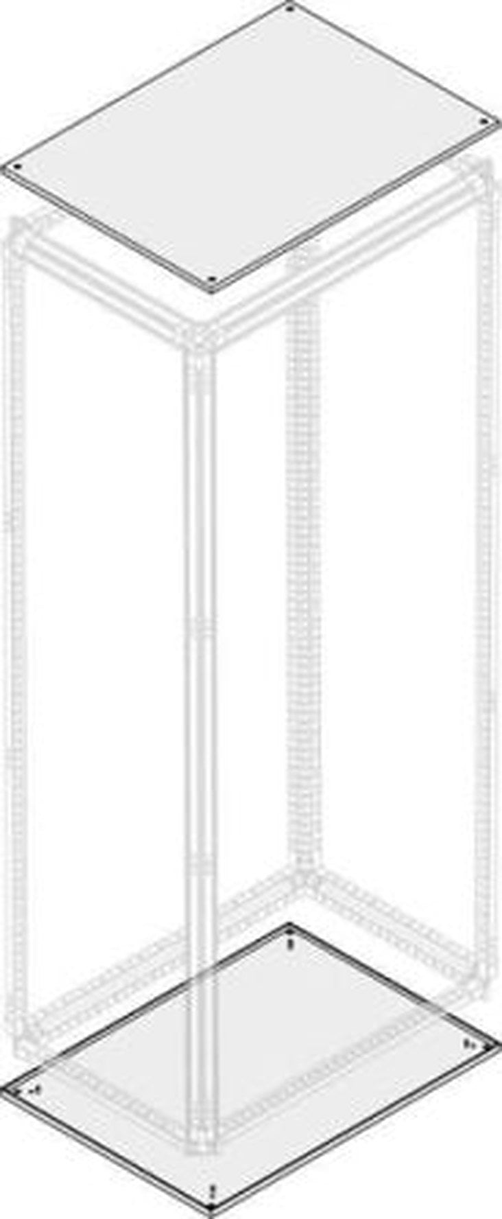 ABB 1STQ Series Pickled Steel Sheet Top/Bottom Cover for Use with Modular Boards - System Pro E Power x 1 m x 900mm
