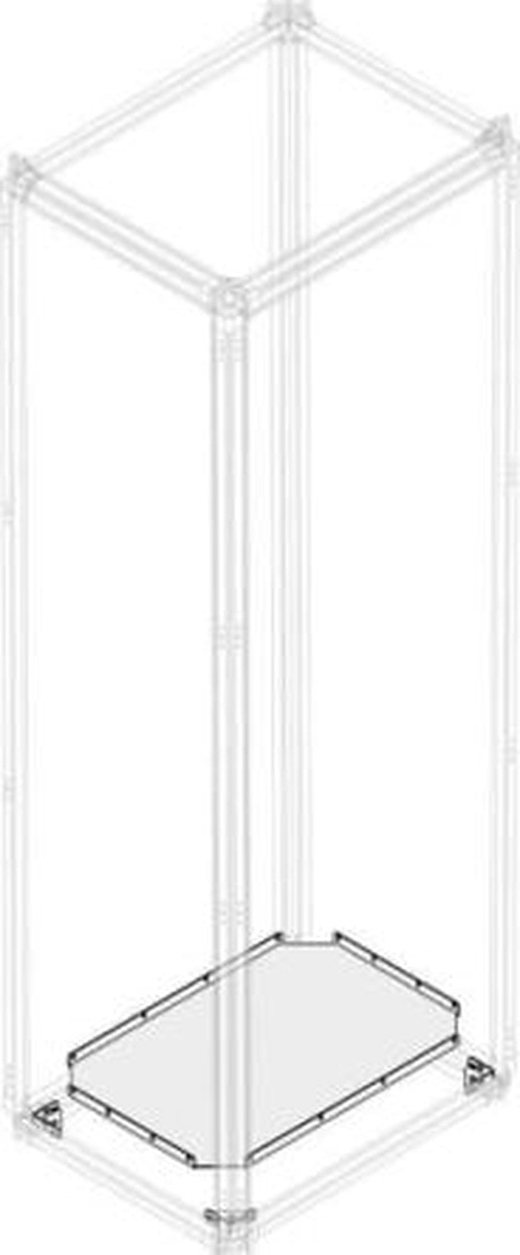 ABB 1STQ Series Pickled Steel Sheet Base Panel for Use with Modular Boards - System Pro E Power 302 mm x 26 mm x 300mm