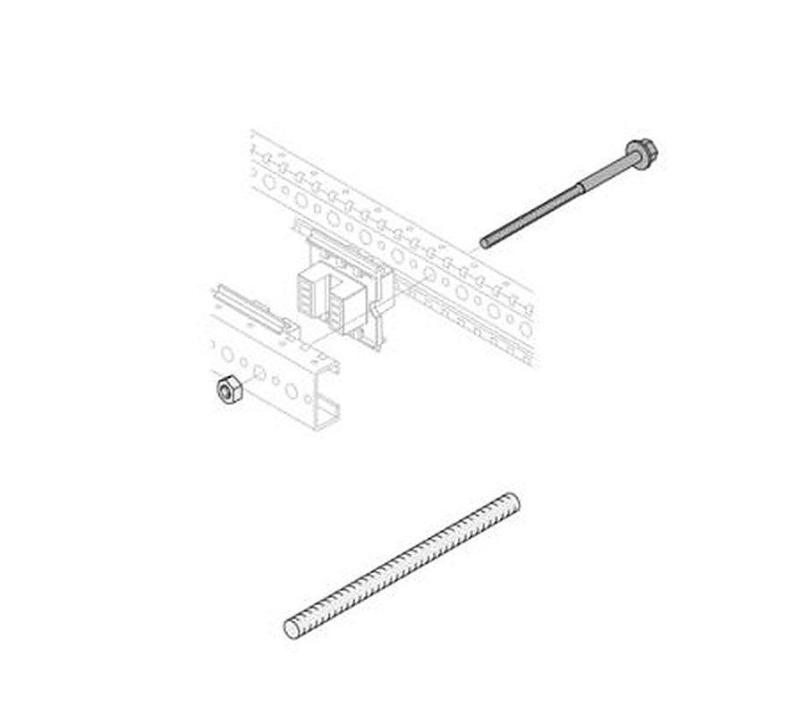 ABB 1STQ Series 304 Stainless Steel Rod Guide for Use with Modular Boards - System Pro E Power 250 mm x 160 mm x 160mm