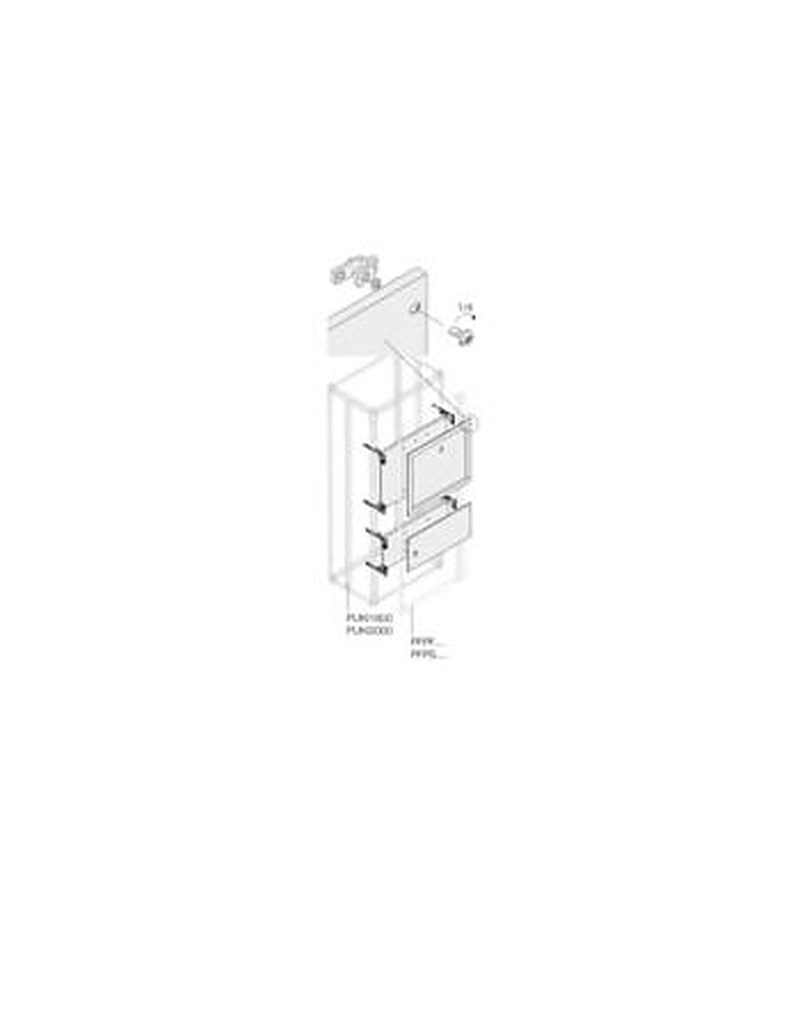 ABB 1STQ Series Pickled Steel Sheet Installation Kit for Use with Modular Boards - System Pro E Power x 500 mm x 800mm