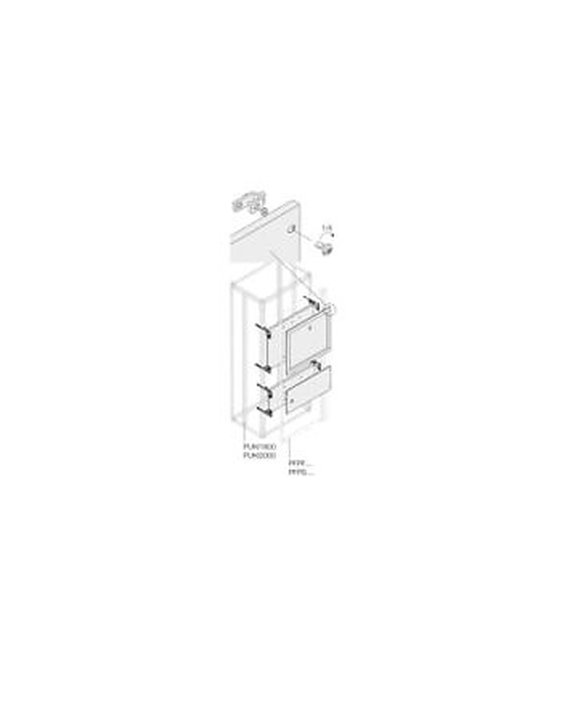 ABB 1STQ Series Pickled Steel Sheet Installation Kit for Use with Modular Boards - System Pro E Power 600 mm x 600 mm x