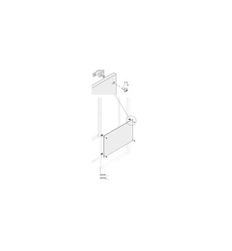 ABB PPFB Series RAL 7035 Light Grey Pickled Steel Sheet Blind, 490 mm H, 338mm W, 10 mm D, 10 mm L, for Use with